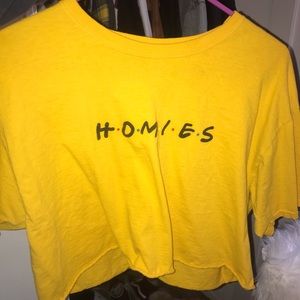 Yellow homies shirt